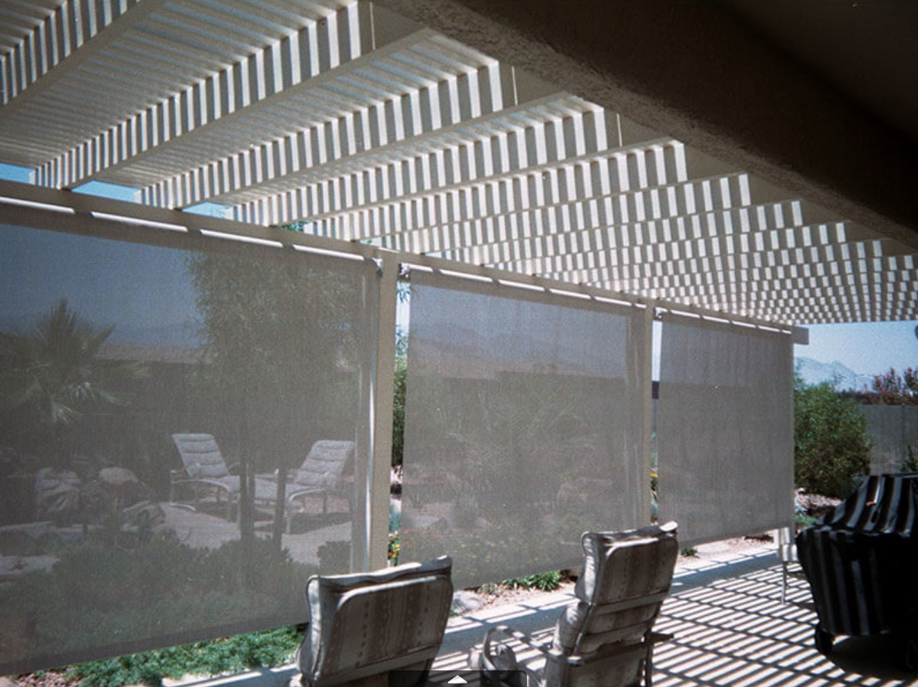 Liberty Home Products retractable shades turn any patio into a living space