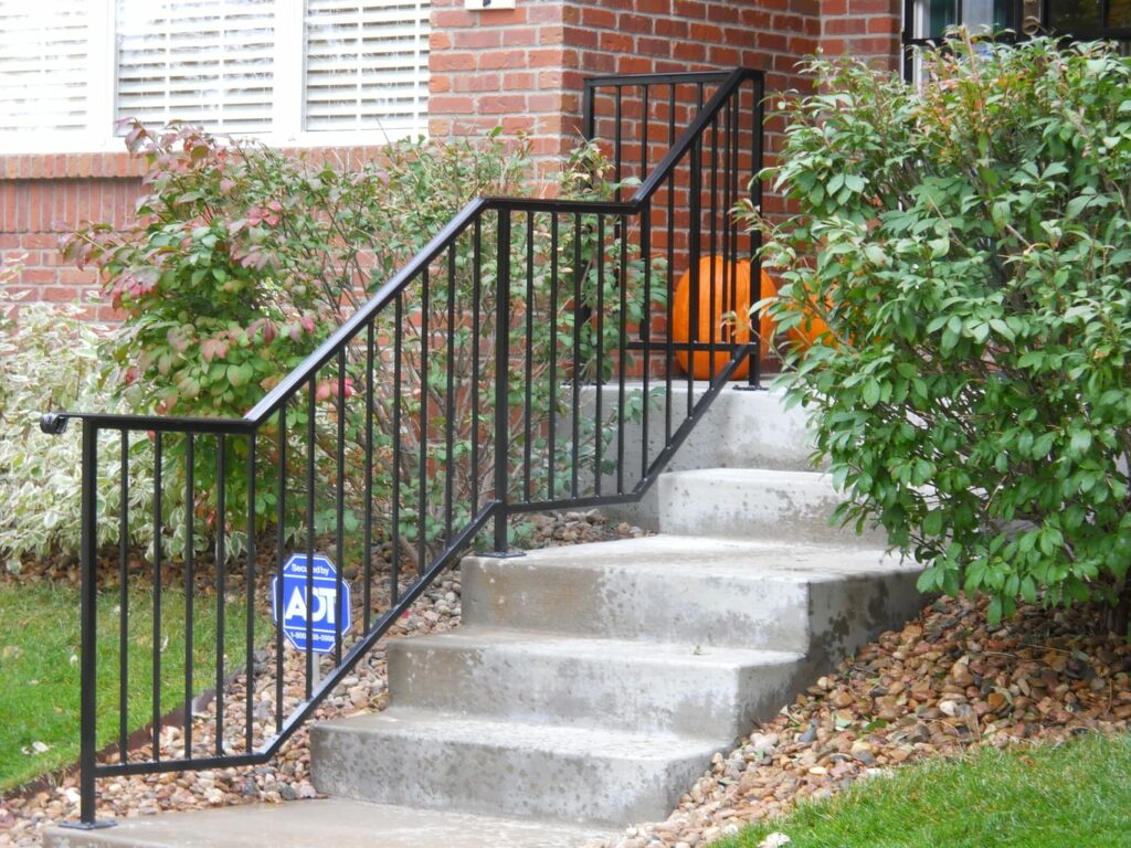 steel stair railings in California