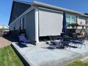 adjustable and retractable screens for patios and decks in Colorado